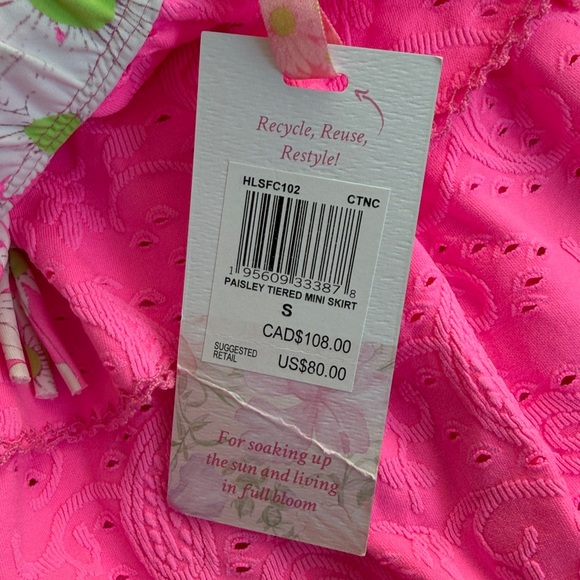 LoveShackFancy x Hurley Paisley Tiered Mini Skirt - Picture 12 of 13